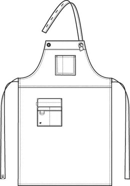 Greiff 4049 Latzschürze Canvas 77x95 cm