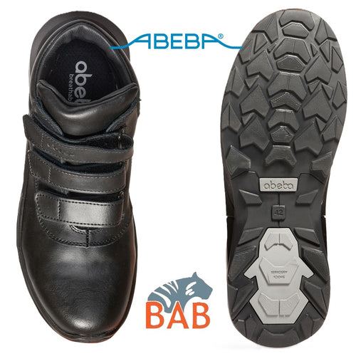 Abeba Food Trax 5010859 hohe Sicherheitsschuhe S3 SRC mit Klett, schwarz