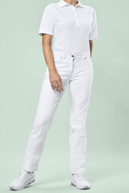 Greiff Care 5344 Five Pocket Damenhose Regular Fit, weiß