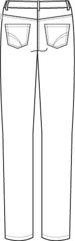Greiff Care 5344 Five Pocket Damenhose Regular Fit, weiß