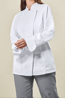 Greiff Cuisine 5405 Damen-Kochjacke, Regular Fit weiß