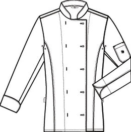 Greiff Cuisine 5407 Damen Kochjacke Regular Fit, weiss