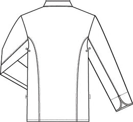 Greiff Cuisine 5568 Premium Kochjacke weiß, schwarze Paspel