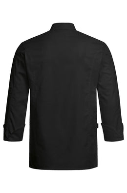 Greiff Cuisine Premium 5569 Stretch-Kochjacke  Regular Fit, schwarz, taupe