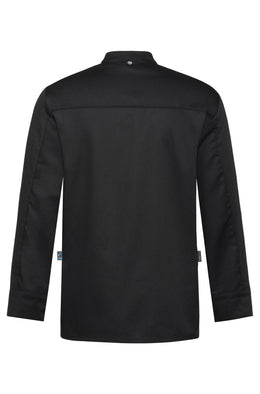 Greiff 5589 Premium Kochhemd, weiß, schwarz