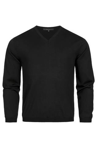 Greiff  6040 Herren-Pullover mit V-Ausschnitt Regular Fit Strick