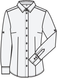 Greiff Basic 65213 Damenbluse langarm Regular Fit- vichy Karo