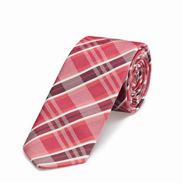 Greiff 6918 Krawatte Slimline kariertes Design 6 cm