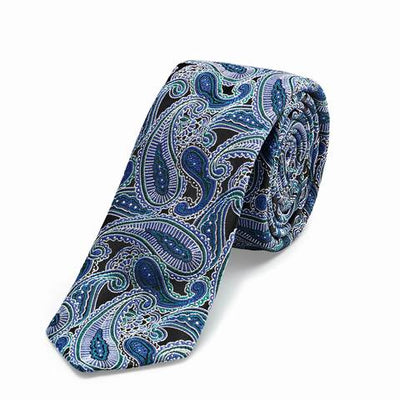 Greiff 6918 Krawatte Slimline Paisley Design 6 cm