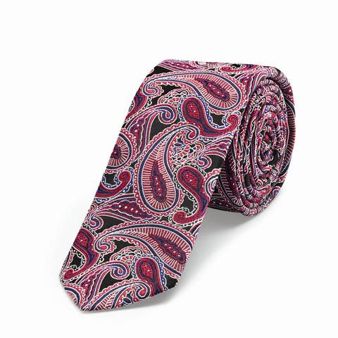 Greiff 6918 Krawatte Slimline Paisley Design 6 cm