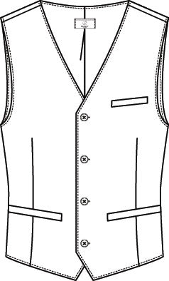 Greiff Simple 8202 Herrenweste , Regular Fit