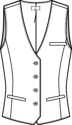 Greiff Simple 8222 Damenweste Service Regular Fit