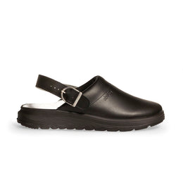 Abeba ACTIVE 87031 Damen- Clog Leder schwarz