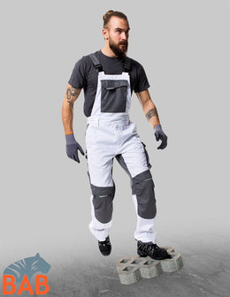 Ardon H5627 SUMMER Latzhose weiss Kurzgröße