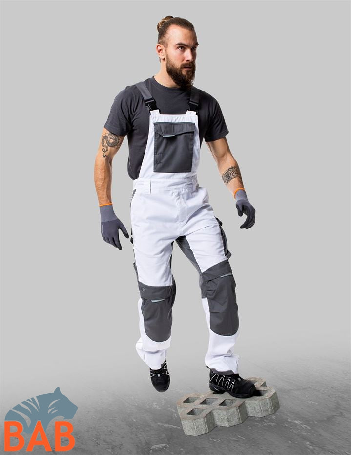 Ardon H5628 SUMMER Latzhose weiss Langgröße