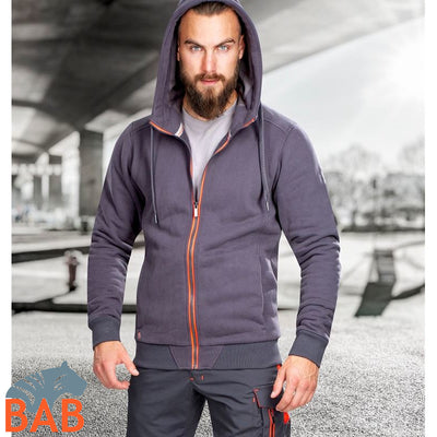 Ardon H5950 Neon Sweatjacke grau-rot