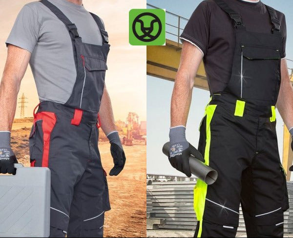 Ardon SOPO H6434 Neon Arbeitslatzhose schwarz-gelb Kurzgrößen Gr. XL