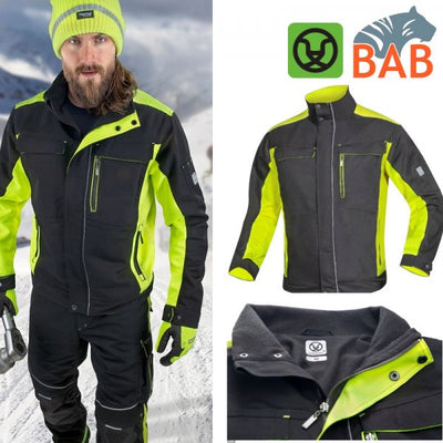 Ardon H6441 Neon Winterjacke schwarz-gelb