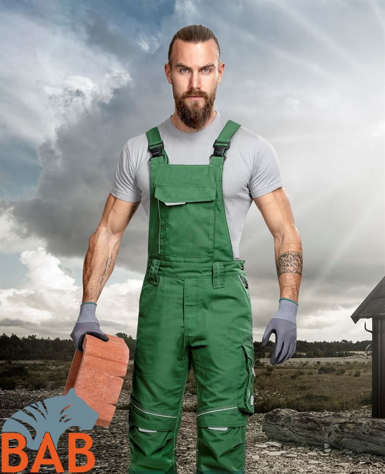 Ardon H6445 Urban+ Latzhose, grün Normalgröße