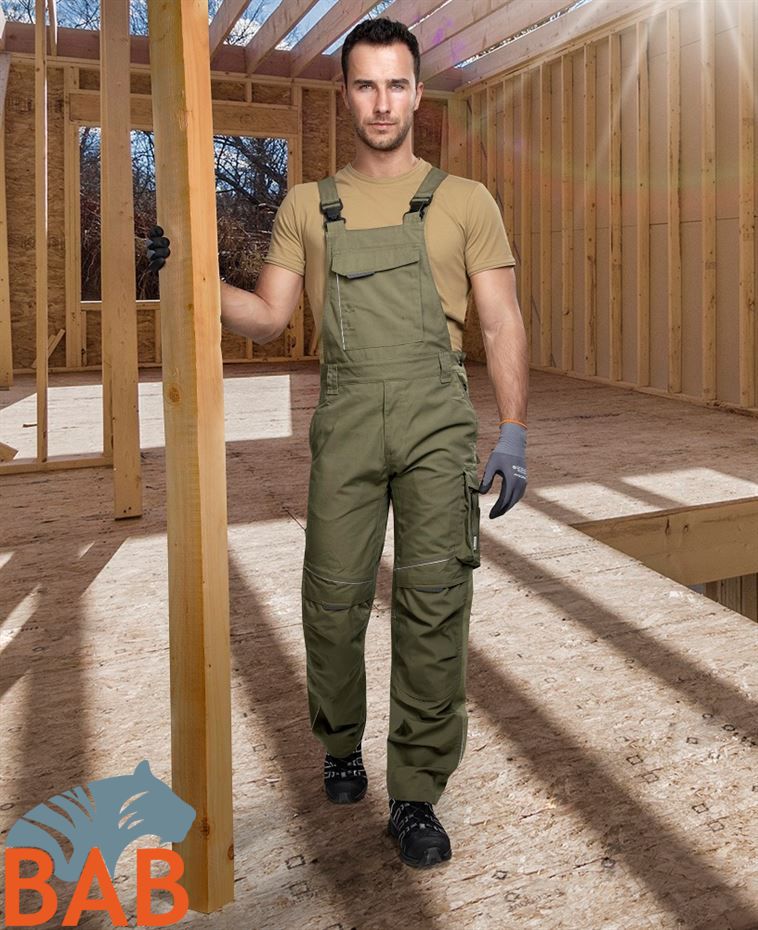 Ardon H6452 Urban+ Latzhose, khaki Normalgröße