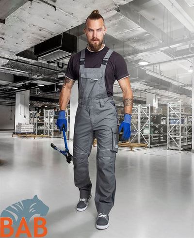 Ardon H6475 Urban+ Latzhose, grau  Kurzgröße