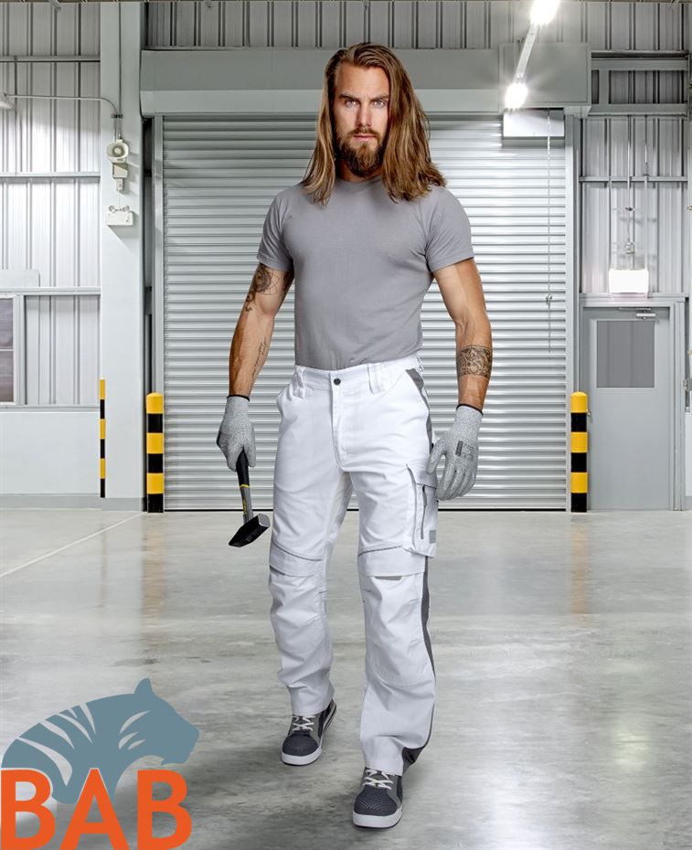Ardon H6487 Urban+ Bundhose, weiss Kurzgröße