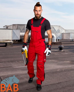 Ardon H6495 Urban+ Latzhose, rot Langgröße