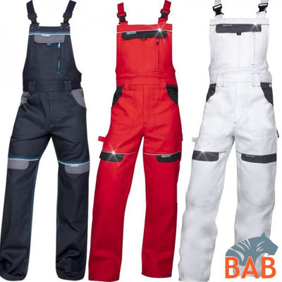 Ardon H8108 CoolTrend Arbeitslatzhose rot-schwarz