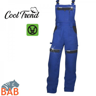 Ardon H8134 CoolTrend Winter-Arbeitslatzhose blau-schwarz