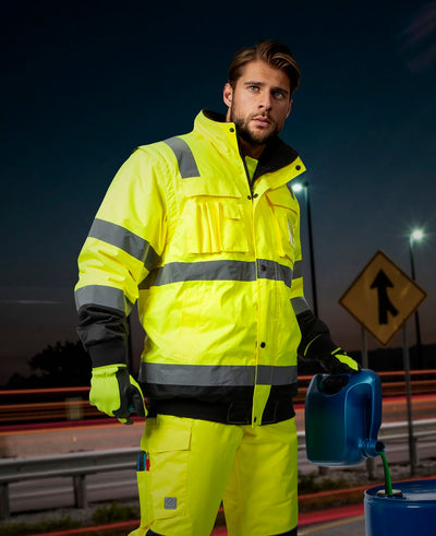 Ardon H8227 wasserdichte Warnschutzjacke warngelb unisex
