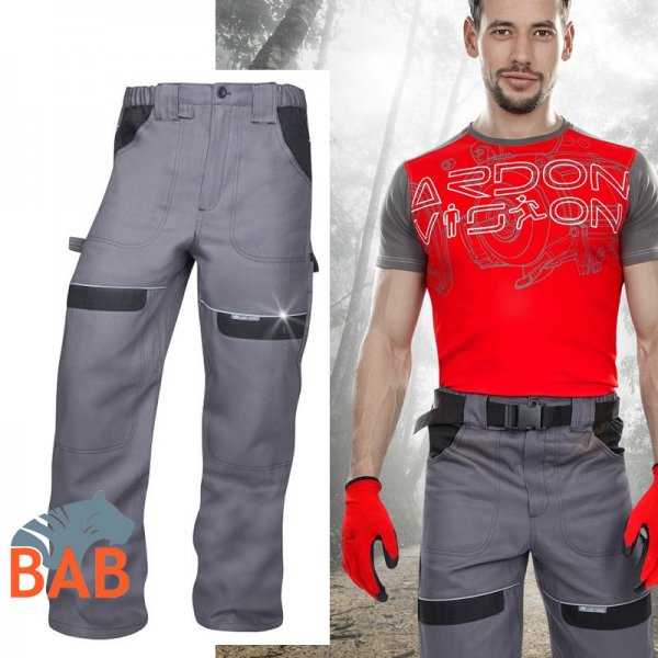 Ardon H8304 CoolTrend Arbeitsbundhose grau-schwarz