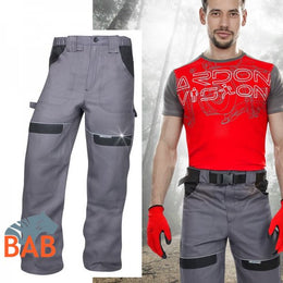 Ardon H8304 CoolTrend Arbeitsbundhose grau-schwarz
