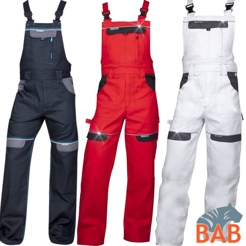 Ardon H8802 CoolTrend Arbeitslatzhose weiss-grau