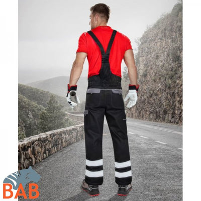 Ardon H8938 CoolTrend Reflex Arbeitslatzhose schwarz-grau