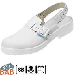 Abeba Classic 1000 Sicherheitsschuhe SB Clog SRC weiss