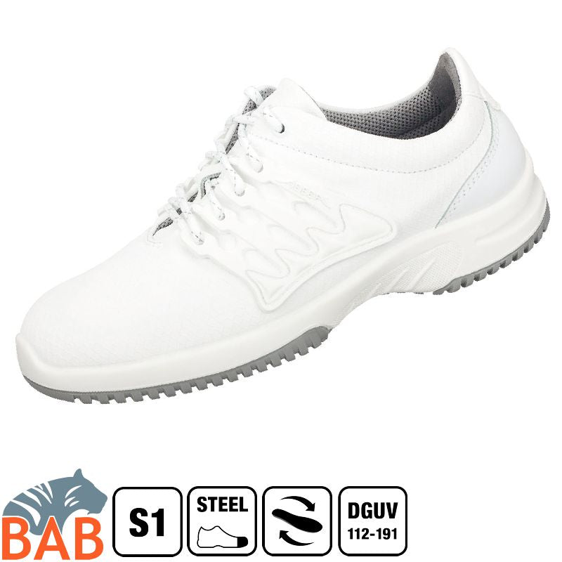 Abeba uni6 1760 Sicherheitsschuhe weiss Wabendesign S1 SRC