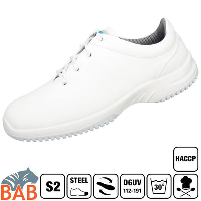 Abeba uni6 1780 Sicherheitsschuhe S2 SRC HACCP- weiß