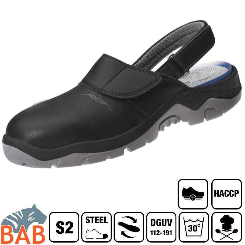 Abeba Anatom  2125ÜG  Sicherheitsschuhe Clog SB SRC HACCP -Übergrösse