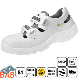 Abeba Anatom 2616 Halbschuh Microfaser weiss für Sie und Ihn