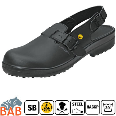 Abeba Classic 31011 SB Sicherheitsschuhe Clog HACCP , ESD