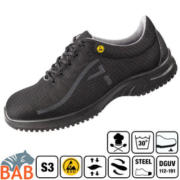 Abeba uni6 31628 ESD-Sicherheitsschuhe S3 Halbschuh schwarz  ESD