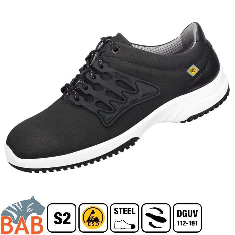 Abeba uni6 31761 Sicherheitsschuhe schwarz Wabendesign S1 SRC ESD