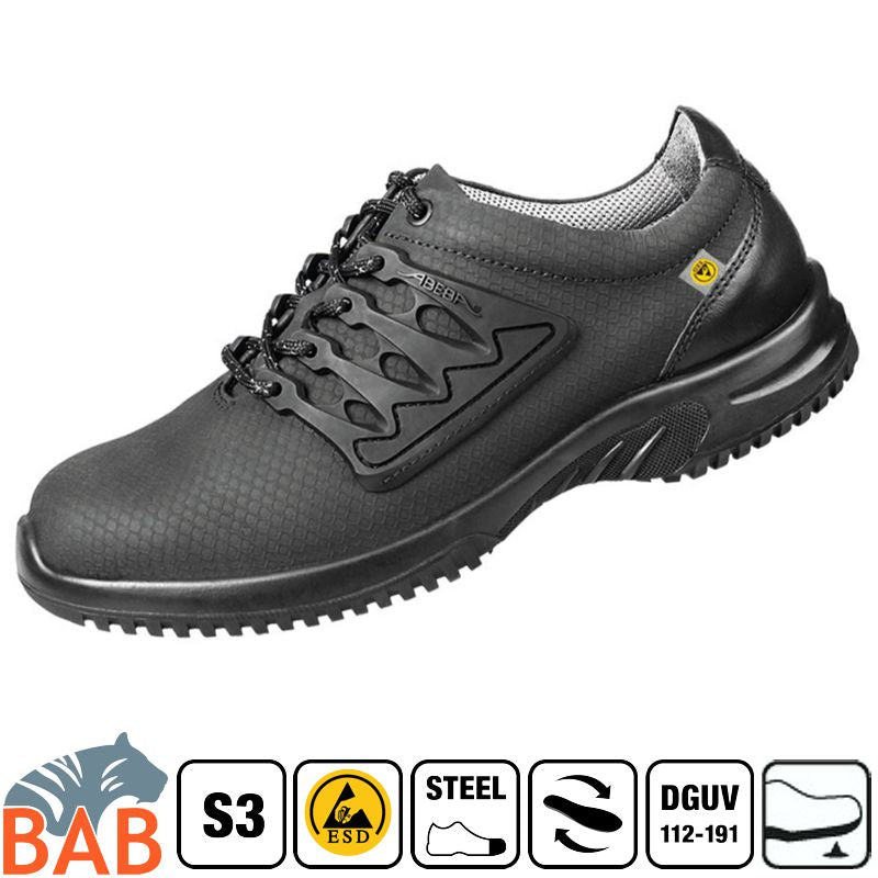 Abeba uni6 31765 Sicherheitsschuhe schwarz  Wabendesign S1 SRC ESD