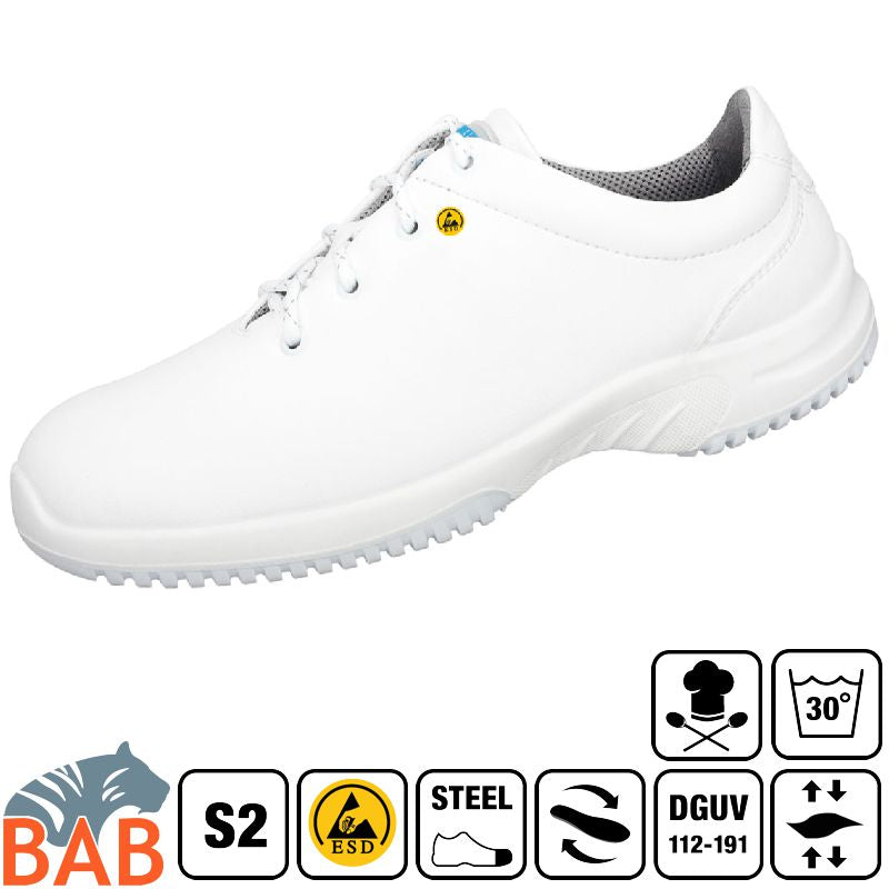 Abeba uni6  31780 Sicherheitsschuhe S2 SRC HACCP ESD  weiß