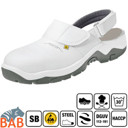 Abeba Anatom 32120ÜG  Sicherheitsschuhe Clog SB SRC HACCP ESD  Übergrössen