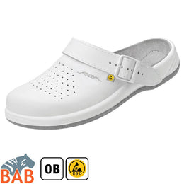 Abeba Arrow 35600 Clog weiss, ESD, perforiert