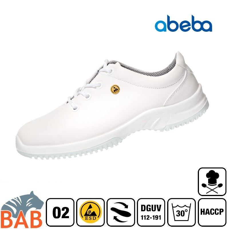 Abeba uni6 36780 Berufsschuhe weiss waschbar HACCP, ESD