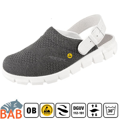 Abeba Dynamic 37328 Berufs-Clog anthrazit, ESD