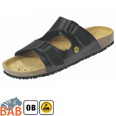 Abeba Nature 4085 Berufsschuhe Sandale ESD SRC Korkfußbett schwarz