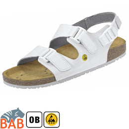 Abeba Nature 4090 ESD Berufsschuhe Sandale SRC rutschhemmend weiss